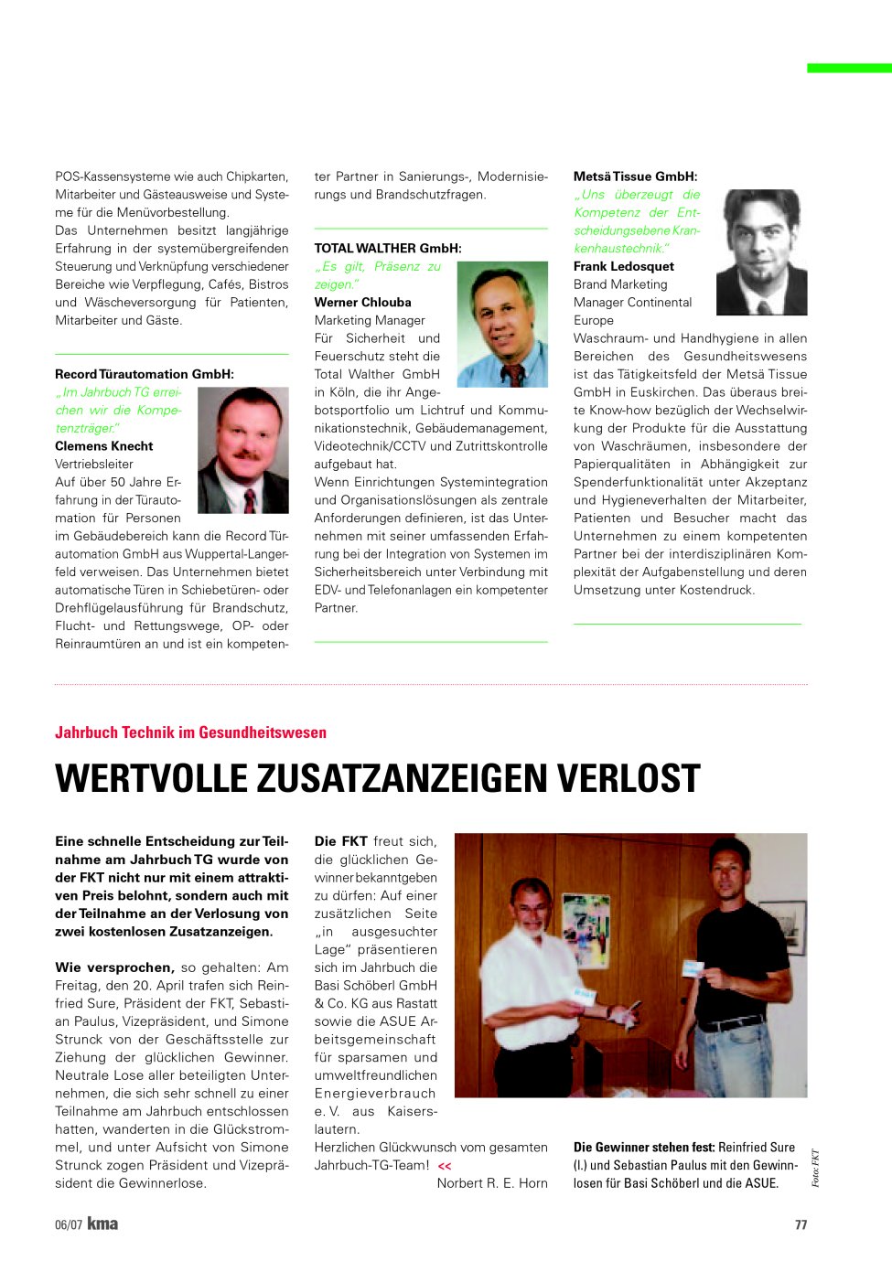 Vorschauseite 1: Wertvolle Zusatzanzeigen verlost