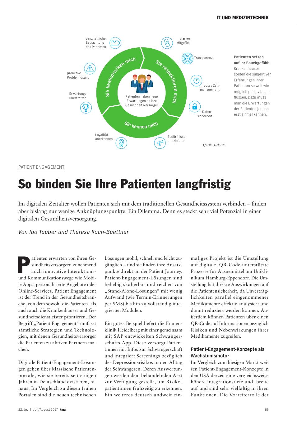 Vorschauseite 1: Patient Engagement: So binden Sie Ihre Patienten langfristig
