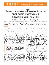 Vorschauseite 1: Diana – kognitive Einschränkung oder sozio-emotionale Entwicklungshemmung?