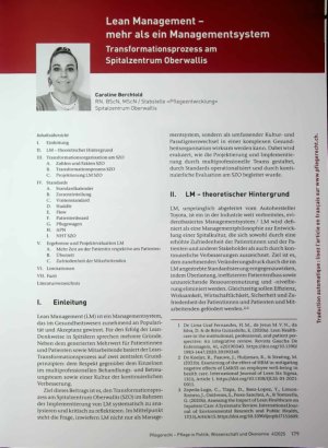 Vorschauseite 1: Lean Management - mehr als ein Managementsystem