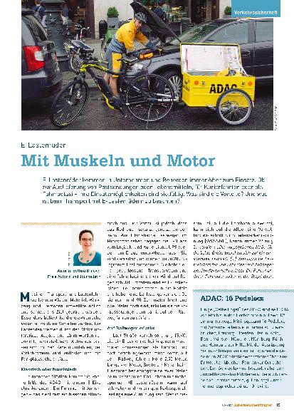 Vorschauseite 1: E-Lastenräder Mit Muskeln und Motor