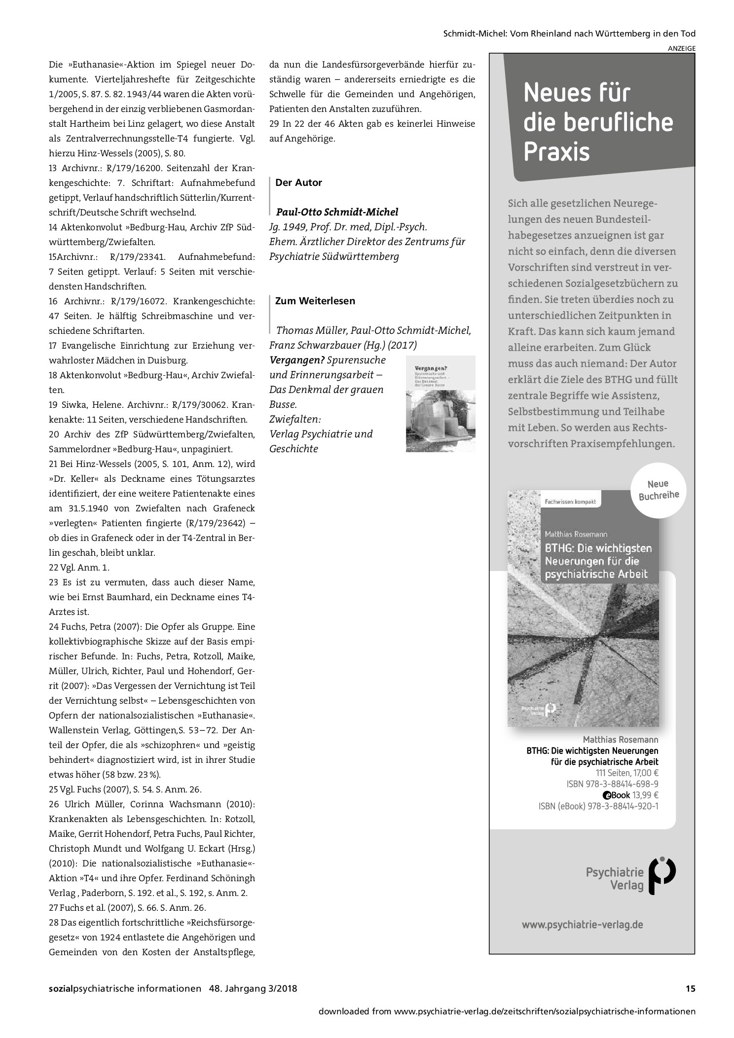Vorschauseite 6: Vom Rheinland nach Württemberg in den Tod. Analyse von Krankenakten der Opfer der »Aktion T4« aus der Heil- und Pflegeanstalt Bedburg-Hau