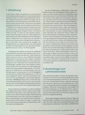 Vorschauseite 2: Karenztage und weniger Lohnfortzahlung aus ökonomischer Sich