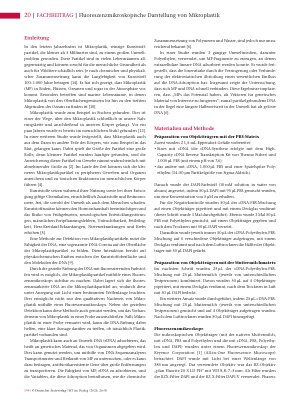 Vorschauseite 2: Fluoreszenzmikroskopische Darstellung von Mikroplastik