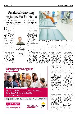 Vorschauseite 1: Bei der Entlassung beginnen die Probleme.
