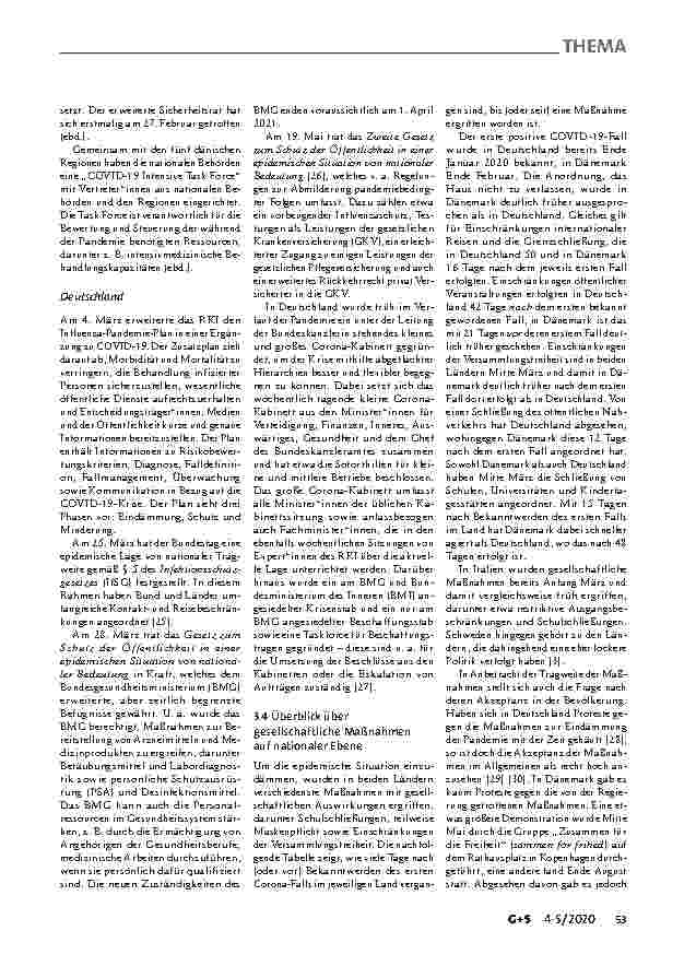 Vorschauseite 5: COVID-19 als Stresstest für das Gesundheitssystem: Eine Bestandsaufnahme der Situation in Dänemark und Deutschland*