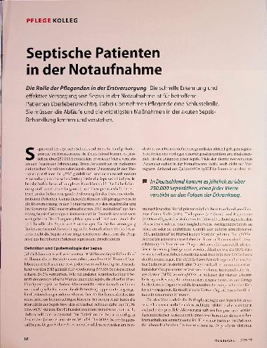 Vorschauseite 1: Septische Patienten in der Notaufnahme