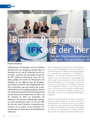 Vorschauseite 1: Buntes Programm auf der therapie in Düsseldorf