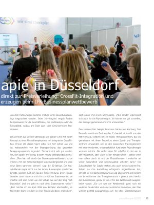 Vorschauseite 2: Buntes Programm auf der therapie in Düsseldorf