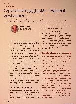 Vorschauseite 1: Operation gelungen - Patient gestorben