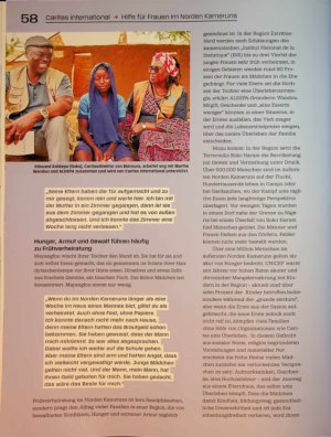 Vorschauseite 3: Caritas international -» Hilfe für Frauen im Norden Kameruns