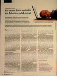 Vorschauseite 1: Ein neuer Stern erstrahlt am Arbeitsschutzhimmel.