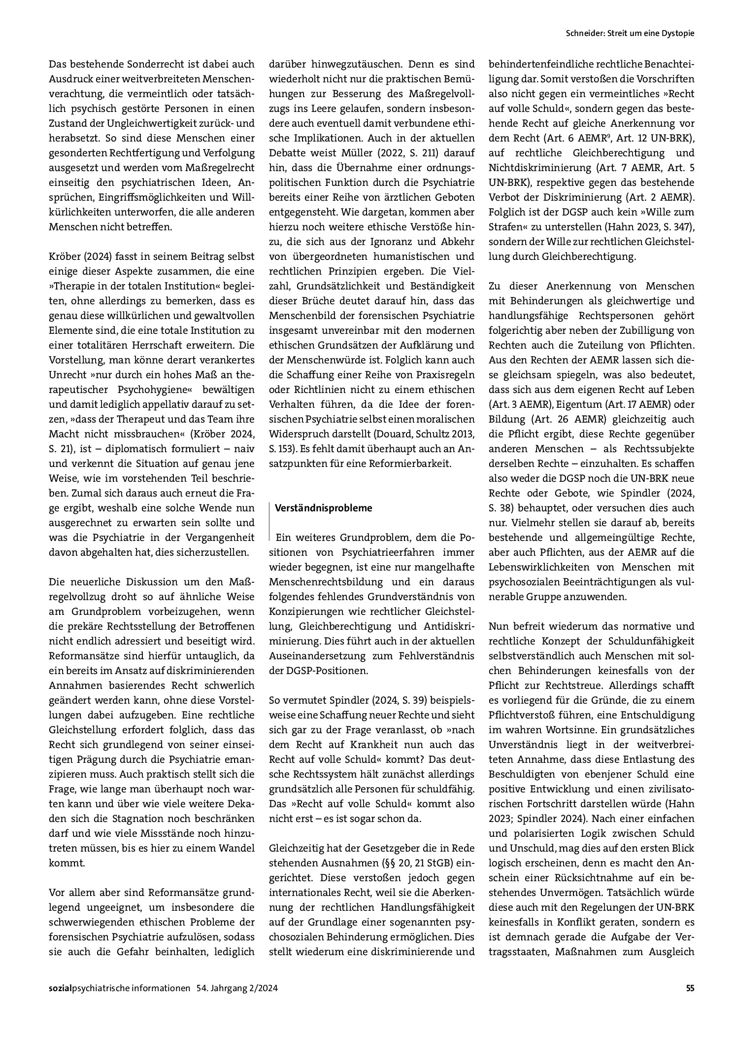 Vorschauseite 3: Streit um eine Dystopie: Einspruch von Psychiatrieerfahrenen in die aktuelle Debatte zur Abschaffung des Maßregelvollzugs