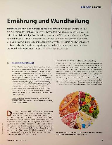 Vorschauseite 1: Ernährung und Wundheilung