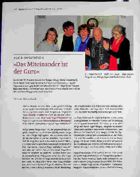 Vorschauseite 1: YOGA-MEDITATION »Das Miteinander ist der Guru«