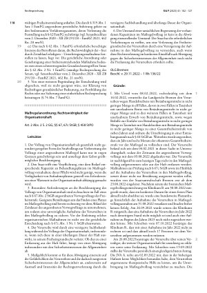 Vorschauseite 1: Maßregelanordnung; Rechtswidrigkeit der Organisationshaft