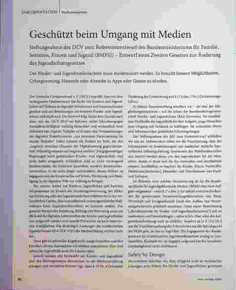 Vorschauseite 1: Geschützt beim Umgang mit Medien