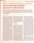 Vorschauseite 1: "Die Kehrseite der Medaille" - alles hat Vorund Nachteile.