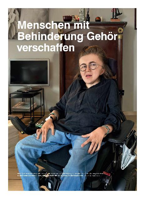 Vorschauseite 1: Menschen mit Behinderung Gehör verschaffen