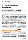 Vorschauseite 1: In der Küche nachhaltig wirtschaften