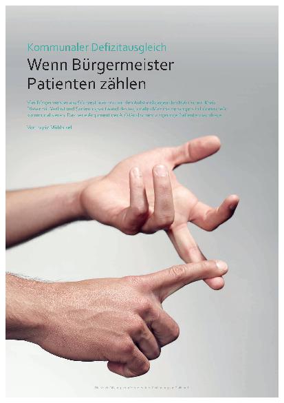 Vorschauseite 1: Kommunaler Defizitausgleich: Wenn Bürgermeister Patienten zählen
