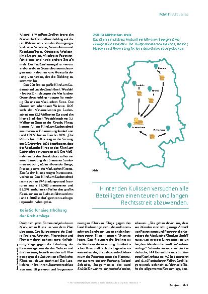 Vorschauseite 2: Kommunaler Defizitausgleich: Wenn Bürgermeister Patienten zählen