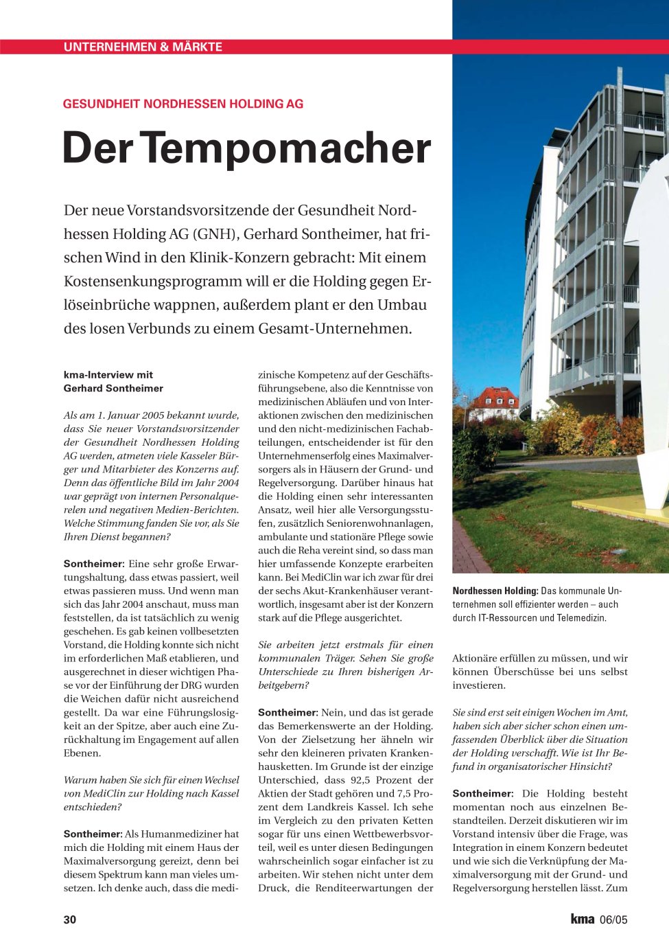 Vorschauseite 1: Der Tempomacher