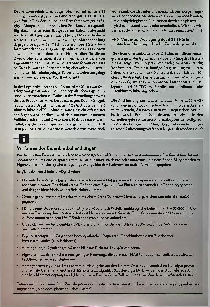 Vorschauseite 3: Rechtlich eigen Heilpraktikern bleibt Eigenblutbehandlung weiter untersagt - Teil 1