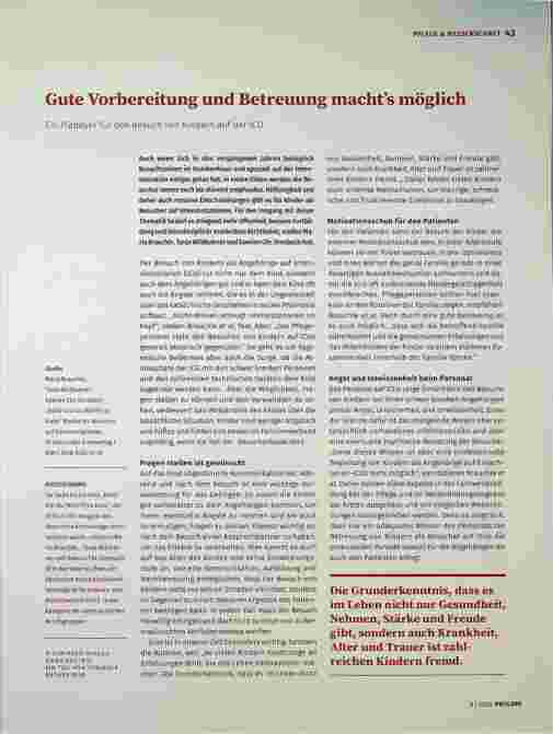 Vorschauseite 1: Gute Vorbereitung und Betreuung macht s möglich