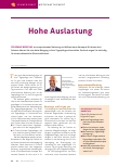 Vorschauseite 1: Hohe Auslastung