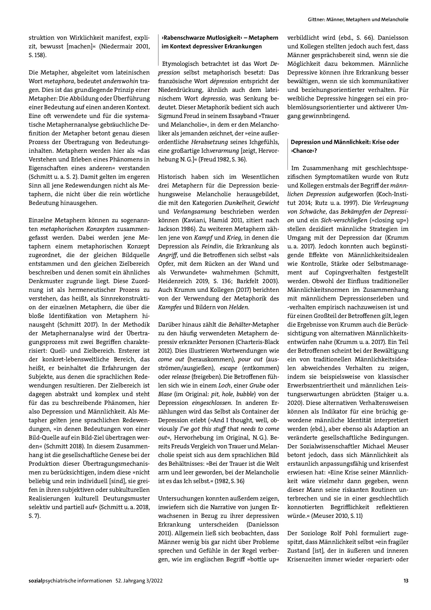 Vorschauseite 2: Männer, Metaphern und Melancholie: Sprachbilder in den Erzählungen depressiv erkrankter Männer