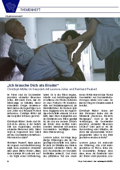 Vorschauseite 1: "Ich brauche Dich als Bruder"
