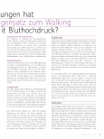 Vorschauseite 2: Welche Auswirkungen hat Dehnung im Gegensatz zum Walken auf Menschen mit Bluthochdruck?