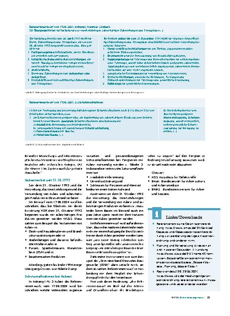 Vorschauseite 2: Neuer Referentenentwurf zur Gefahrstoffverordnung: Streichung der Erkundungspflicht?