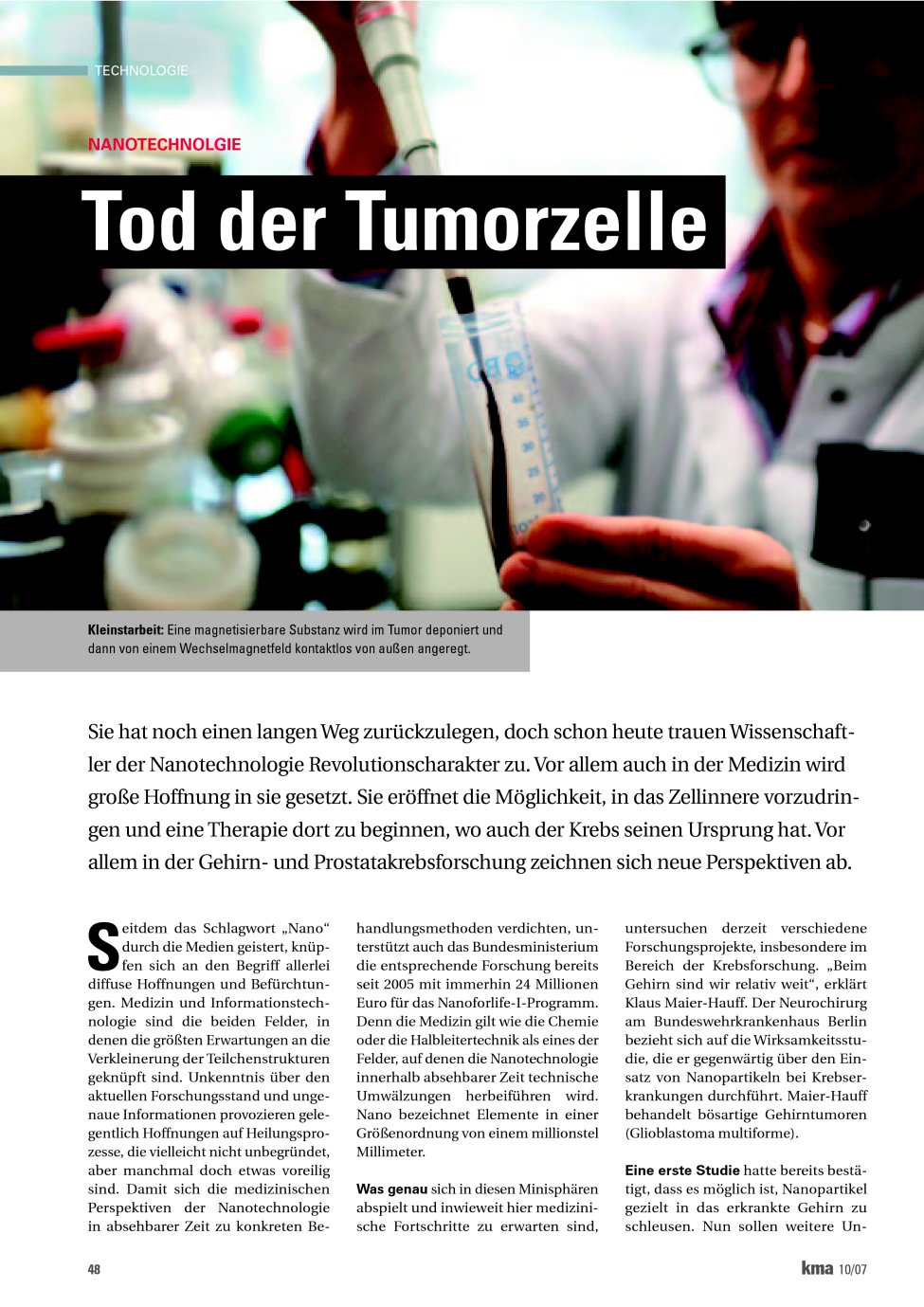 Vorschauseite 1: Tod der Tumorzelle