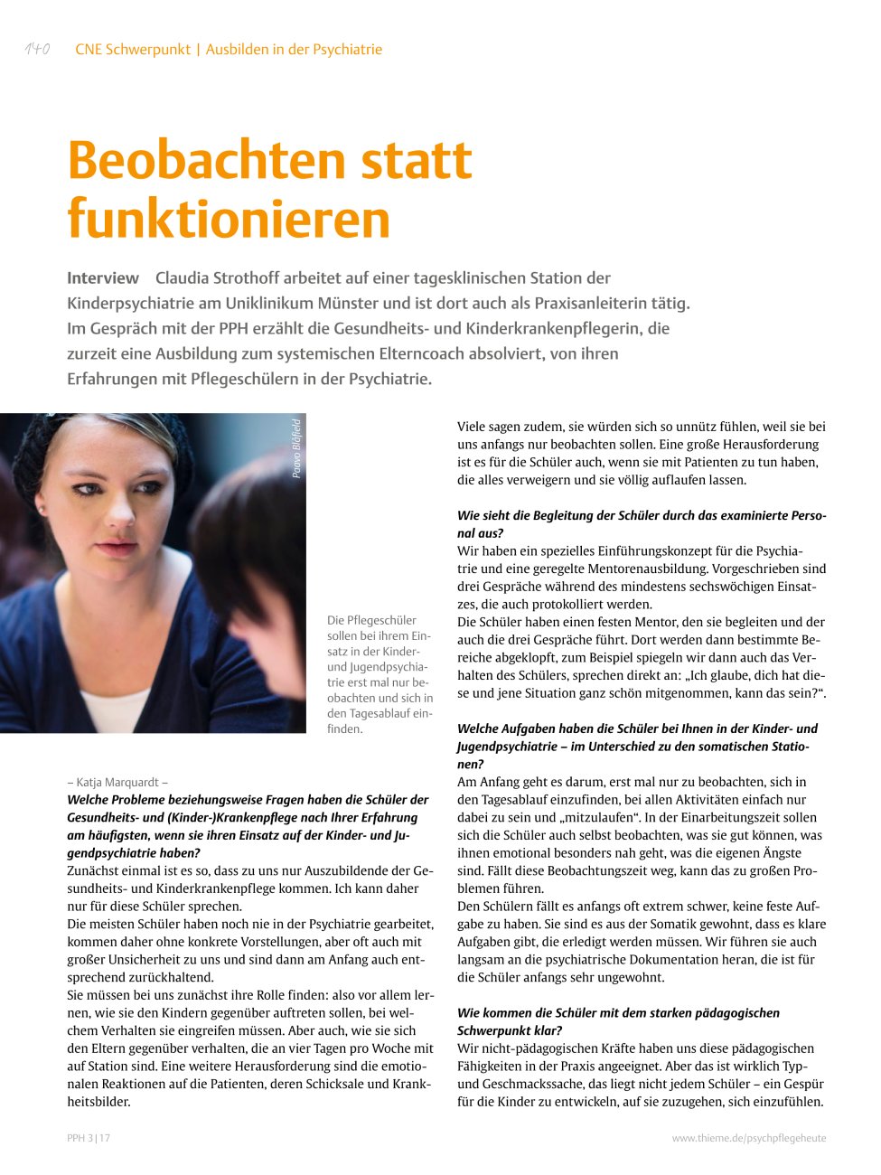 Vorschauseite 1: Beobachten statt funktionieren