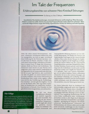 Vorschauseite 1: Im Takt der Frequenzen Erfahrungsberichte von schweren Herz-Kreislauf-Störungen