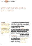 Vorschauseite 1: Was sagt und wie sagt es die Leitlinie?