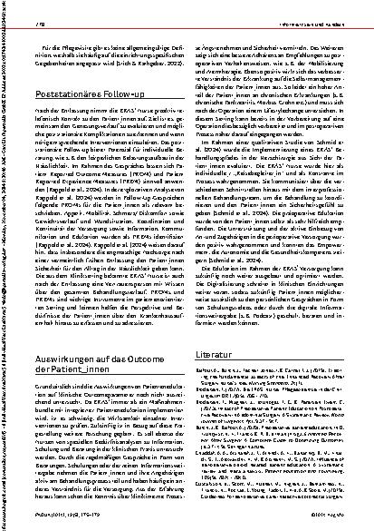 Vorschauseite 4: Strukturierte perioperative Patientenedukation Enhanced Recovery After Surgery zur Verbesserung des Patientenoutcome.