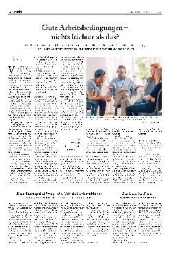 Vorschauseite 1: Gute Arbeitsbedingungen - nichts leichter als das