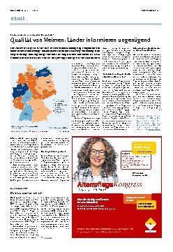 Vorschauseite 1: Qualität von Heimen: Länder informieren ungenügend
