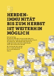 Vorschauseite 1: HERDENIMMUNITÄT BIS ZUM HERBST IST WEITERHIN MÖGLICH