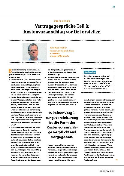Vorschauseite 1: Vertragsgespräche Teil 8: Kostenvoranschlag vor Ort erstellen