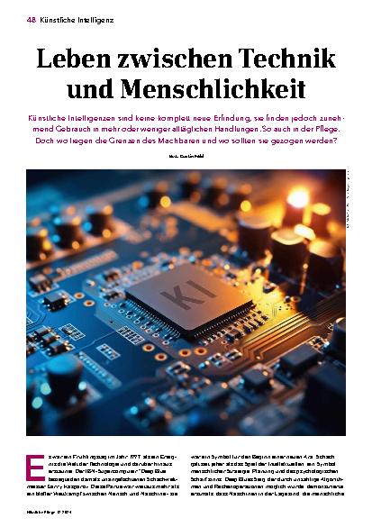 Vorschauseite 1: Leben zwischen Technik und Menschlichkeit