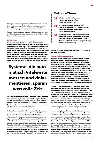 Vorschauseite 2: Leben zwischen Technik und Menschlichkeit