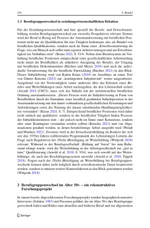 Vorschauseite 6: „Ja ich komm langsam wieder dahin wo ich war mit achtzehn“ – Zur Bedeutung von Weiterbildung bei Berufsgruppenwechseln im Alter 50+