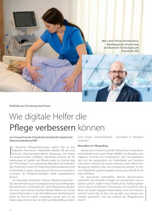 Vorschauseite 1: Wie digitale Helfer die Pflege verbessern können