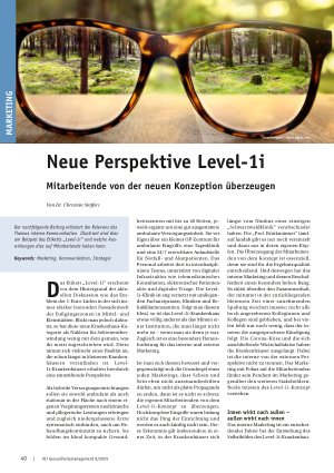 Vorschauseite 1: Neue Perspektive Level-1i Mitarbeitende von der neuen Konzeption überzeugen