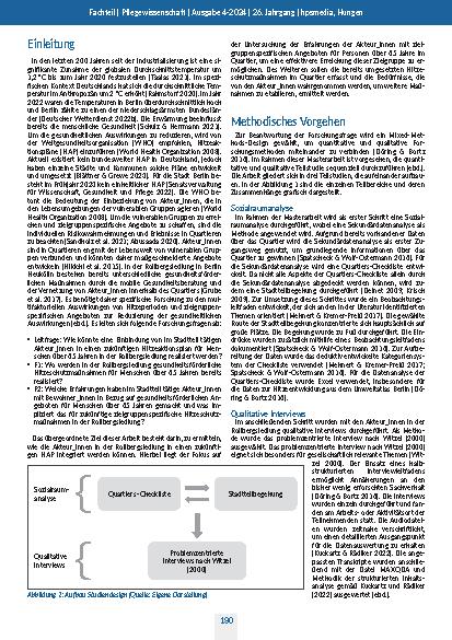Vorschauseite 2: Klimaerhitzung und gesundheitsförderliche Lebenswelten für Menschen über 65 Jahre in der Rollbergsiedlung Berlin