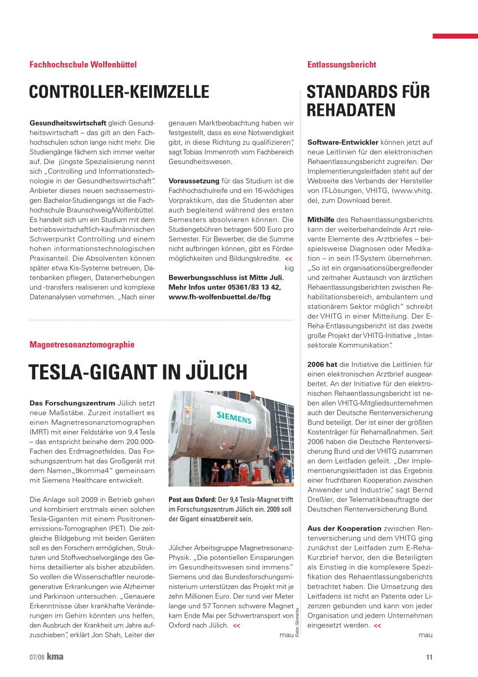 Vorschauseite 1: Tesla-Gigant in Jülich